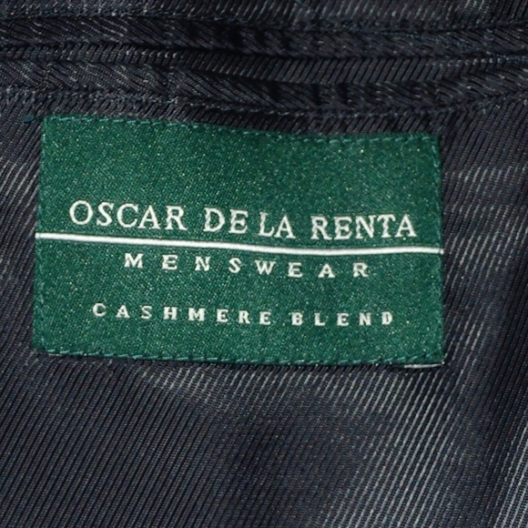 OSCAR DE LA RENTA MENS 43R BLAZER WOOL CASHMERE BLEND THREE BUTTONS THREE EXTER - Picture 4 of 5